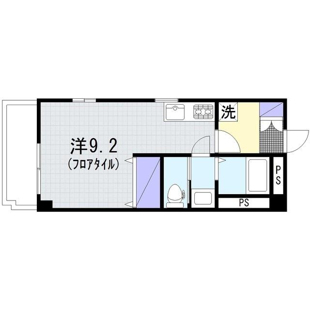 シティホーム桜ヶ丘(ワンルーム/6階)の間取り写真