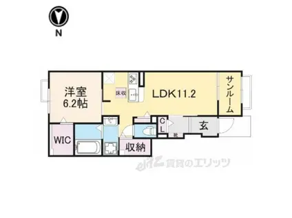 コンコードⅠ(1LDK/1階)の間取り写真