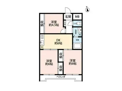 PLENDY三郷(3DK/1階)の間取り写真