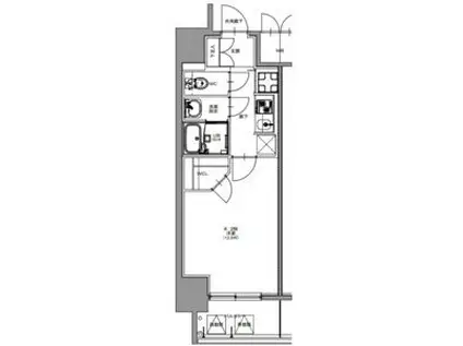 S-RESIDENCE四日市市堀木AMANTE フリーレン(1K/5階)の間取り写真