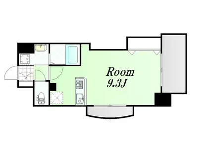 LUXE新大阪IV(ワンルーム/12階)の間取り写真