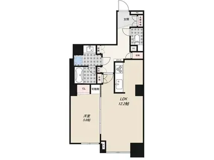 アマックス横浜(1LDK/8階)の間取り写真