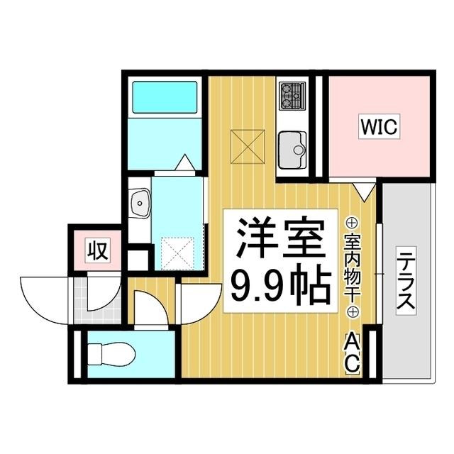 J-ROOM妃 VII番館 屋代駅前(ワンルーム/1階)の間取り写真
