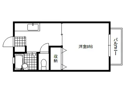 セジュール元町(1K/1階)の間取り写真