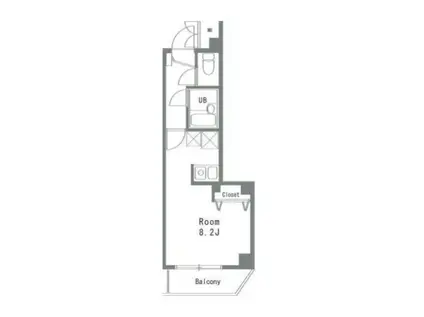 BELLEZZA品川(ワンルーム/5階)の間取り写真