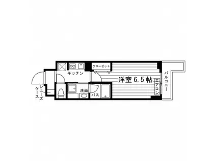 レジディア志村坂上2(ワンルーム/3階)の間取り写真