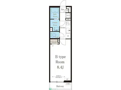 リブリ・CIAFULL(1K/2階)の間取り写真