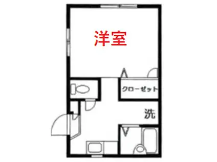 プチメゾン東大井(1K/2階)の間取り写真