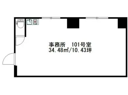 アウル雪谷(ワンルーム/1階)の間取り写真