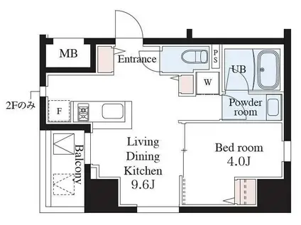 ASUKAYAMA PARK 飛鳥山公園(1LDK/4階)の間取り写真