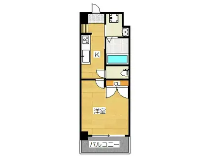 CLUB ORIENT NO.122(1K/7階)の間取り写真