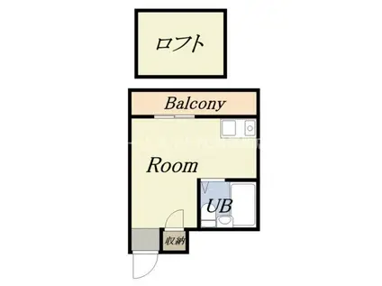 ウィステリアII(ワンルーム/5階)の間取り写真