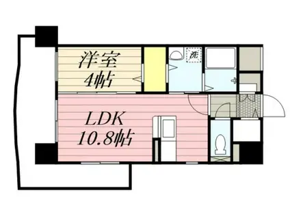 EL COCO 六ツ門(1LDK/2階)の間取り写真