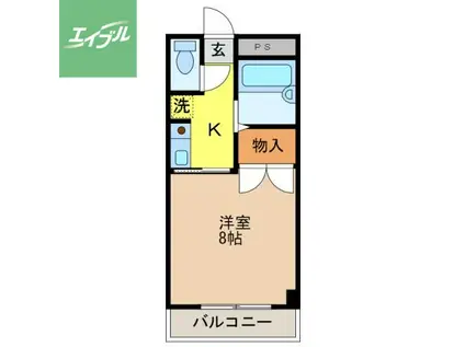 TABLEAU DE KUSUMI(1K/1階)の間取り写真