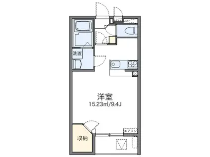 レオネクストグレースクレストIII(1K/1階)の間取り写真