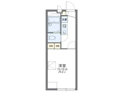 レオパレスクレール(1K/2階)の間取り写真