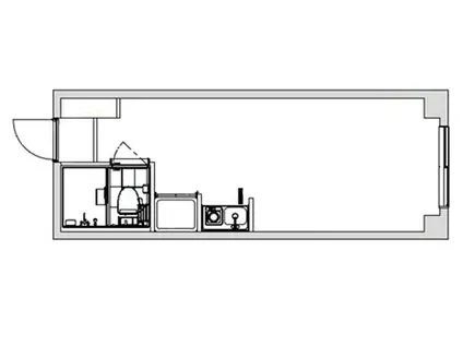ドルミ五反田ドゥメゾン(ワンルーム/7階)の間取り写真