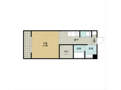 GRAND JADE駅南(1K/2階)の間取り写真