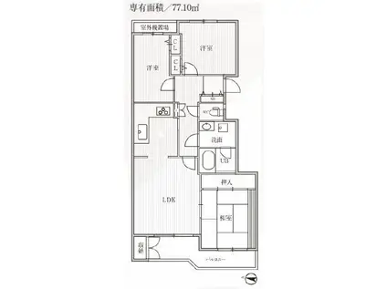 TSGARDEN横浜反町(3LDK/2階)の間取り写真