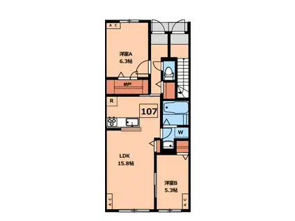 CLASIA JINDAIJI-クラシアジンダイジ-(2LDK/1階)の間取り写真