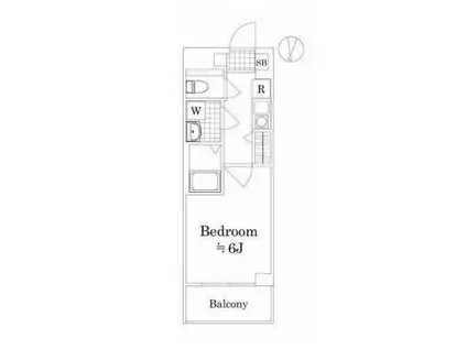AZEST柴(1K/1階)の間取り写真