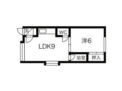 第17大成コーポ(1LDK/3階)の間取り写真