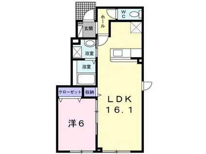 VILLE NOIR(1K/3階)の間取り写真