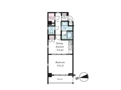 FORTIS大森(1DK/1階)の間取り写真