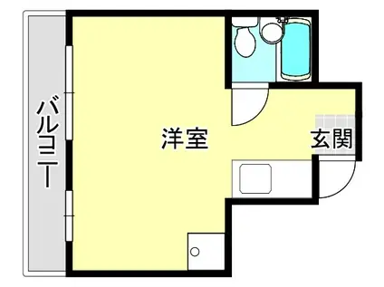 ライオンズステーションプラザ博多(ワンルーム/8階)の間取り写真