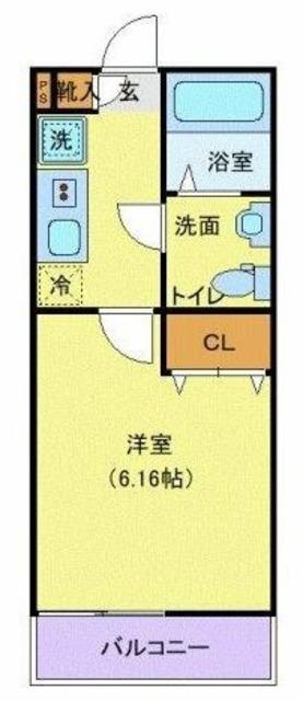 MQUARTO尾久(1K/2階)の間取り写真