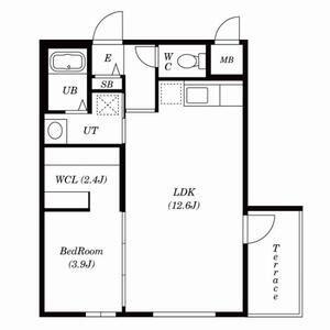 STAR ESTATE II(1LDK/1階)の間取り写真