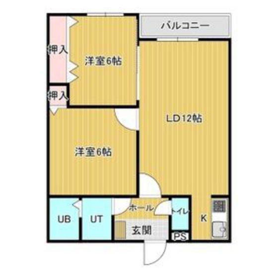 COMFORT812(2LDK/4階)の間取り写真