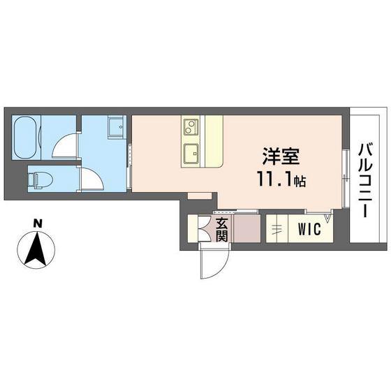 カーサ フェリス(ワンルーム/2階)の間取り写真