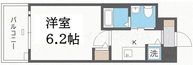 エスリード江戸堀(1K/11階)の間取り写真