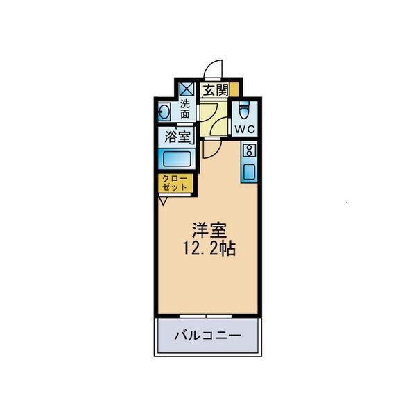 サクセス伊都(ワンルーム/5階)の間取り写真