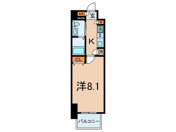 LIGHTHOUSE大塚(1K/12階)の間取り写真