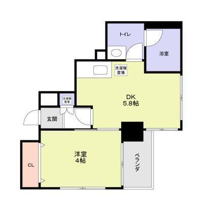 多加はしBLD(1DK/2階)の間取り写真