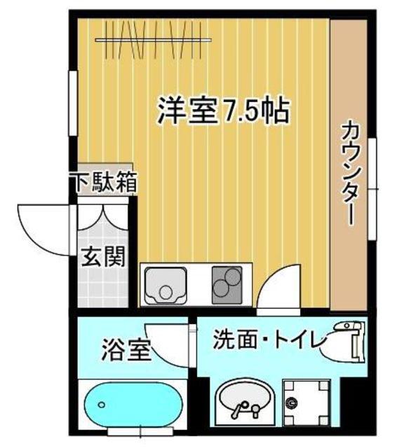 ドルチェ仲六郷(ワンルーム/5階)の間取り写真