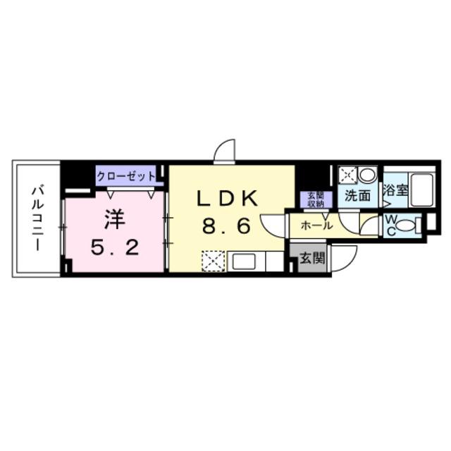 ココ クレメント I(1LDK/6階)の間取り写真