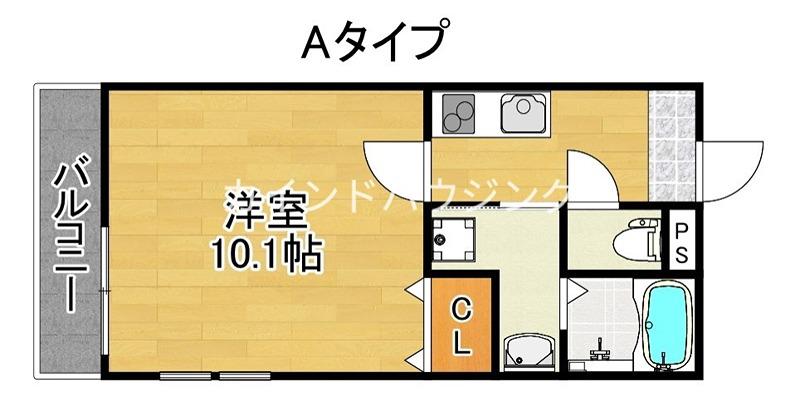 フジパレス北加賀屋II番館(1K/2階)の間取り写真