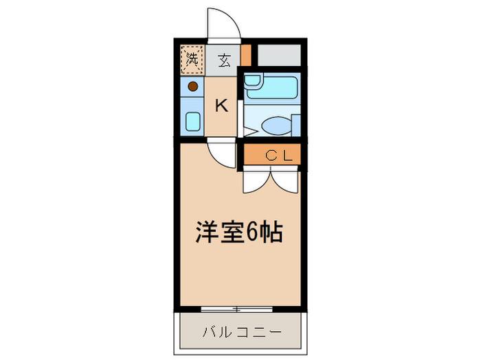 セジュール横山(1K/3階)の間取り写真