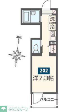 MELDIA大宮北A(ワンルーム/2階)の間取り写真