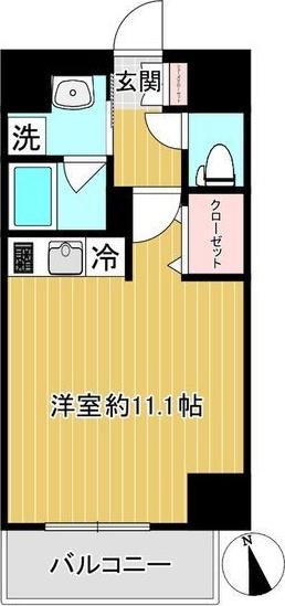 SHOKEN RESIDENCE名古屋今池(ワンルーム/10階)の間取り写真