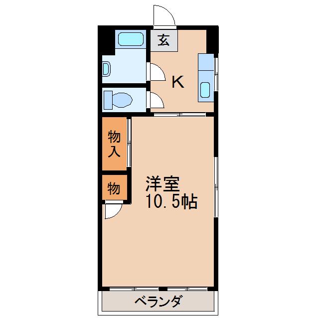 G1ビル千種(1K/2階)の間取り写真