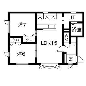 パストラルN41A(2LDK/3階)の間取り写真
