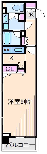 ベスト綱島(1K/4階)の間取り写真