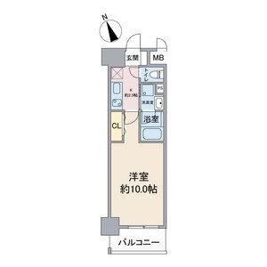 スカイコート千代田(1K/5階)の間取り写真