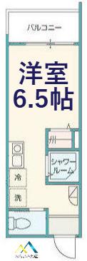 MELLAS小島新田(ワンルーム/2階)の間取り写真