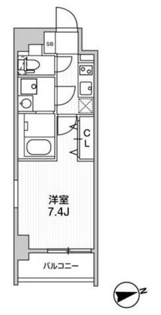 ブラウ南池袋(1K/9階)の間取り写真