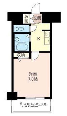 LASANTE錦糸町(1K/4階)の間取り写真